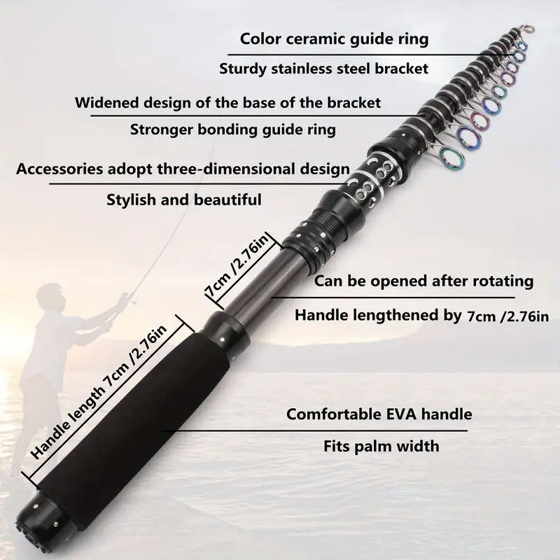 1.5M-3.0M Carbon Portable Trav - đánh giá và giá Fishing Rod Surf