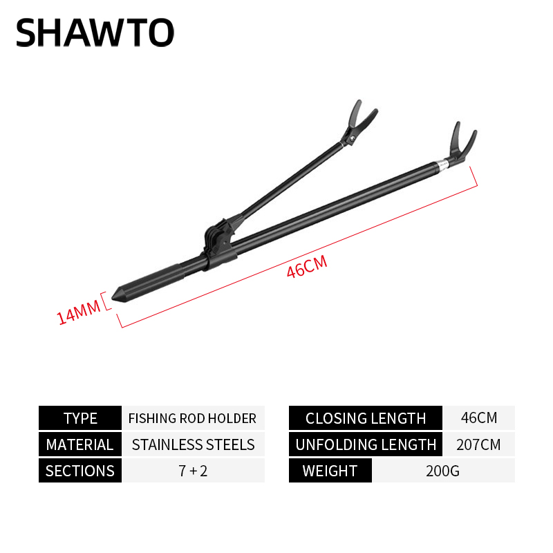 Shawto Aluminum Alloy Universa - đánh giá và giá Fishing Rod Rack
