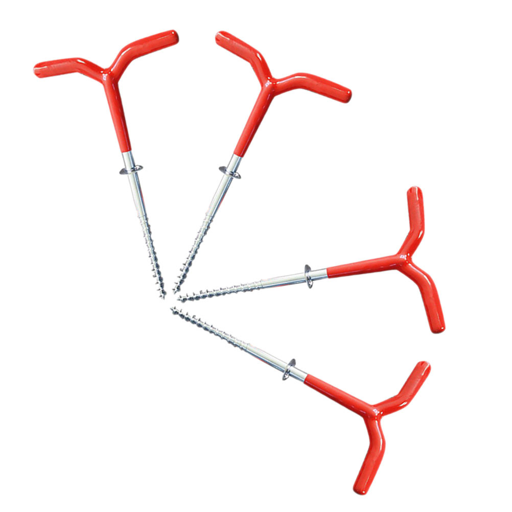 4pcs Ice Nail Anchors Metal Ru - đánh giá và giá Fishing Rod Ice